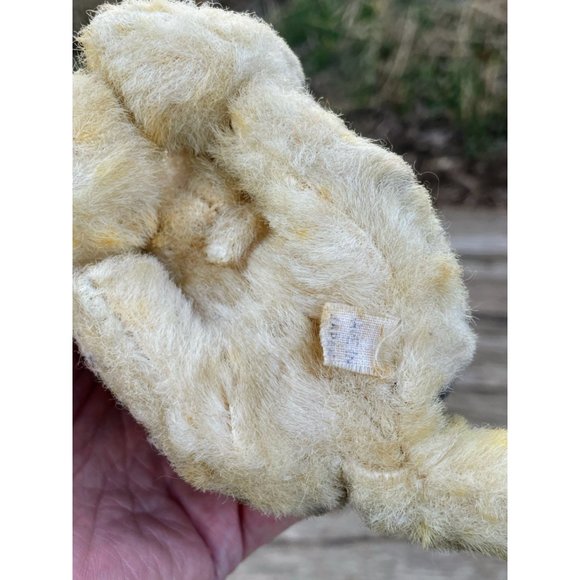 Vintage 1940s Mohair Stuffed Kitten Cat Toy Striped Gray Japan - Picture 6 of 12